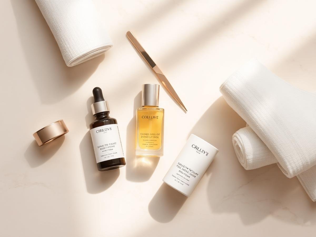 Ativos e produtos de skincare utilizados na clínica